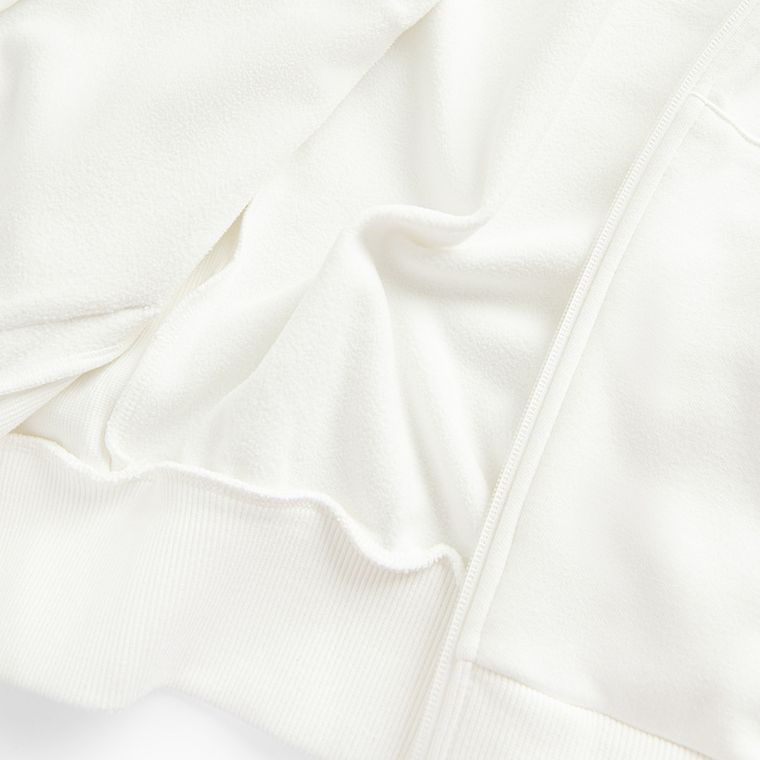 Biała rozpinana bluza z kapturem oversize NOWEAR