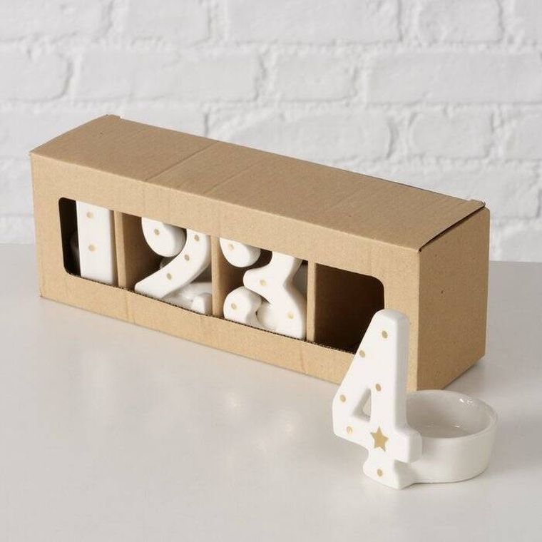 Boltze Home, świeczniki adwentowe z cyframi