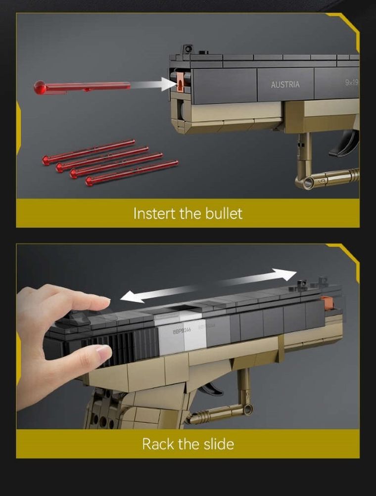 Cada, 17 Pistol, 5 naboi, 338 elementów