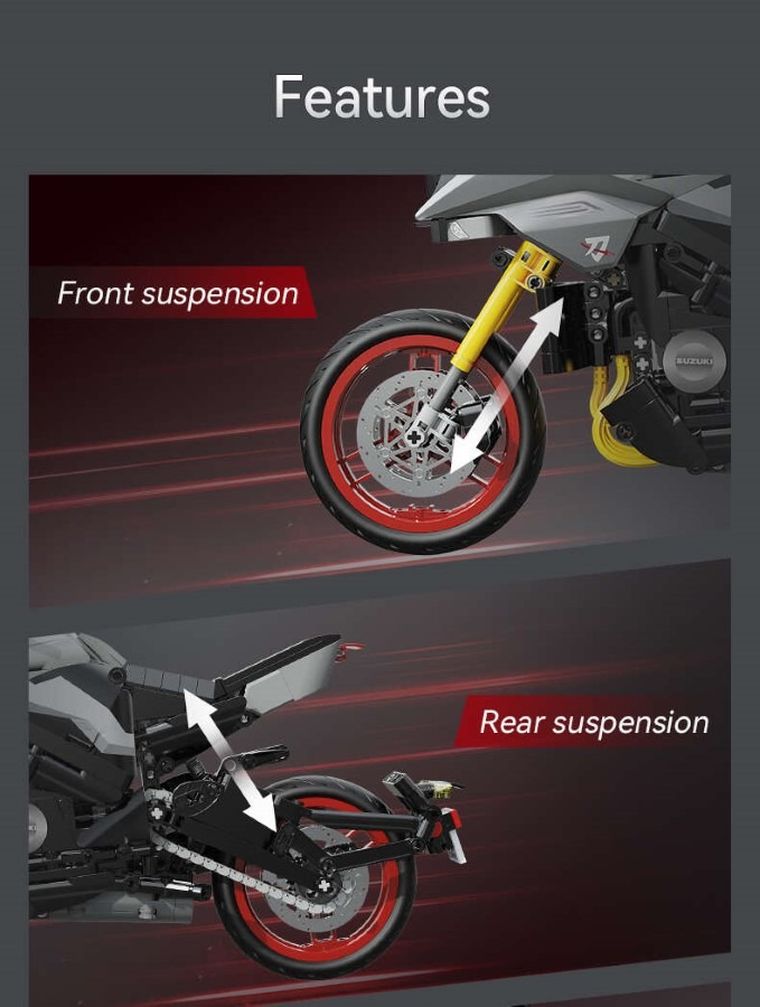 Cada, Suzuki Katana, motor, 1:6, 1104 elementy