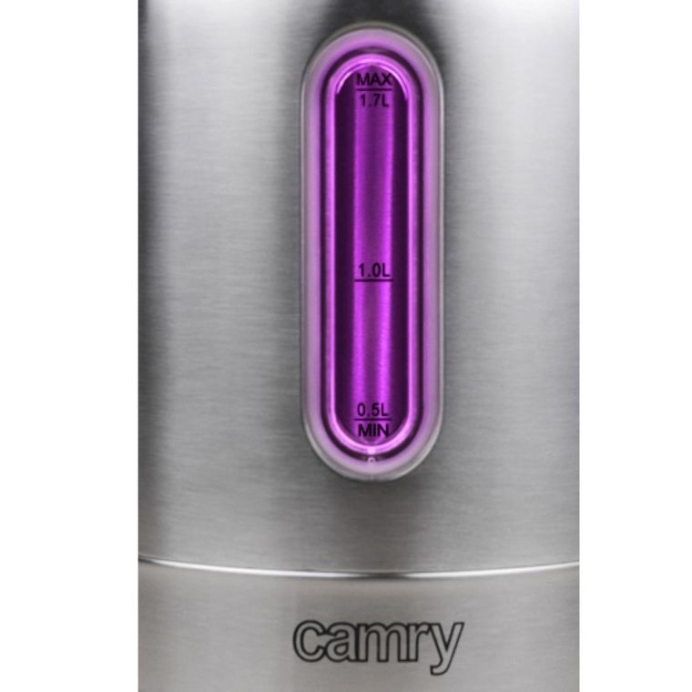 Camry, czajnik elektryczny, metalowy, 1.7 L, 2200W, CR 1253