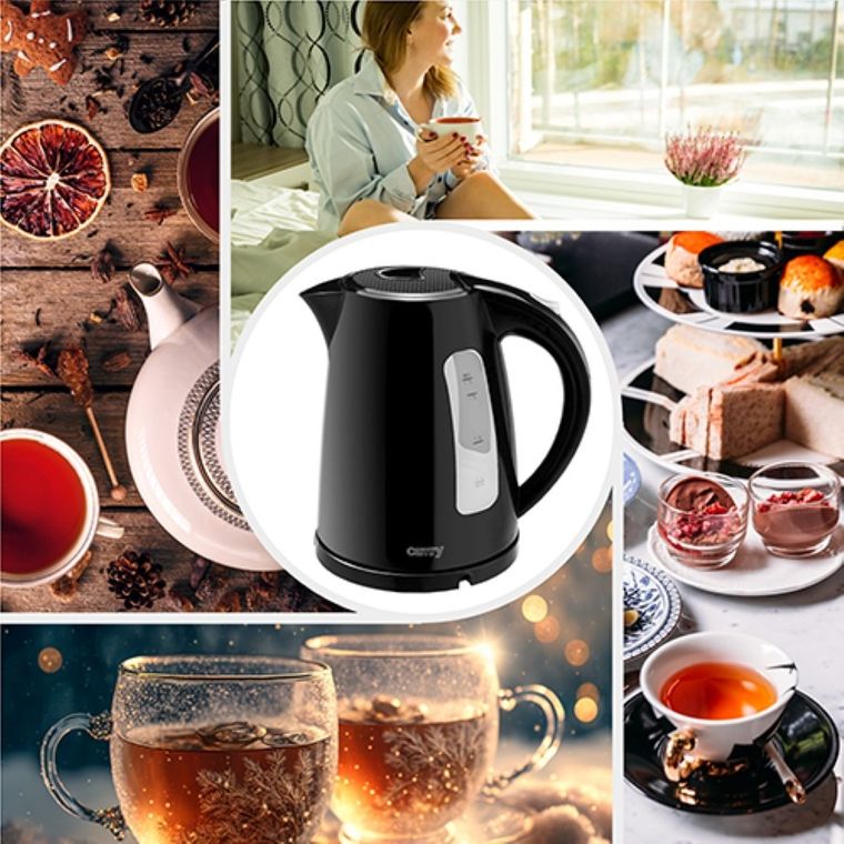 Camry, czajnik elektryczny, plastikowy, 1.7 L, 2000W, CR 1255