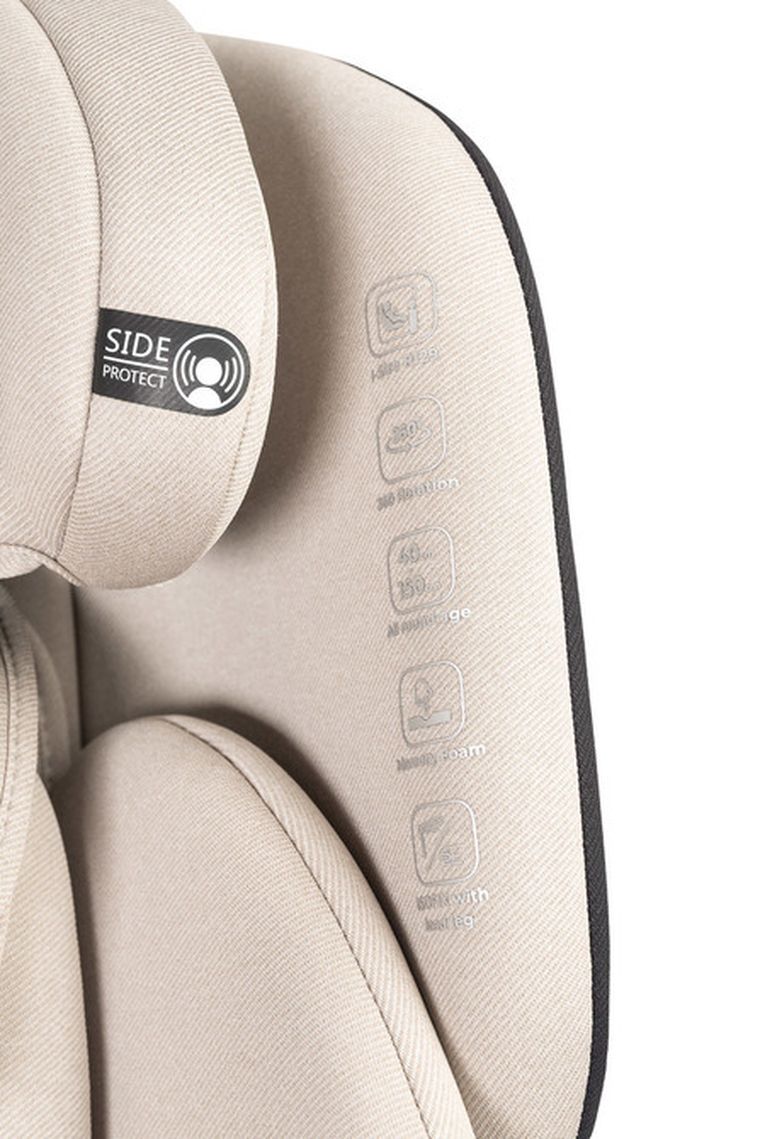 Caretero, Lumi, i-Size, fotelik samochodowy, beige, 40-150 cm