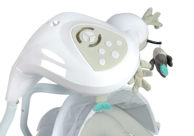 Caretero, Raffi, huśtawka, krzesełko, leżaczek, 3w1, Grey