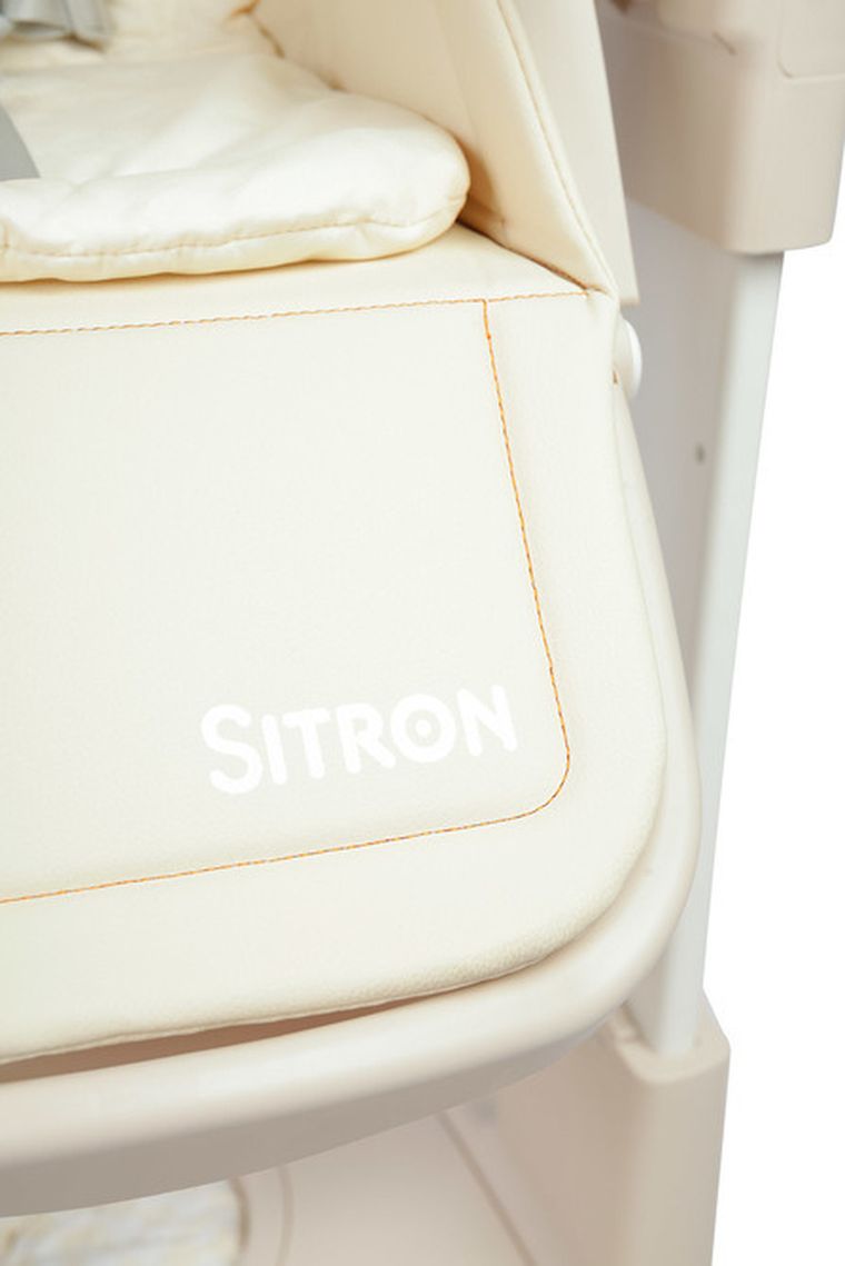 Caretero, Sitron 3w1, krzesełko do karmienia z funkcją huśtawki i chodzika, beige