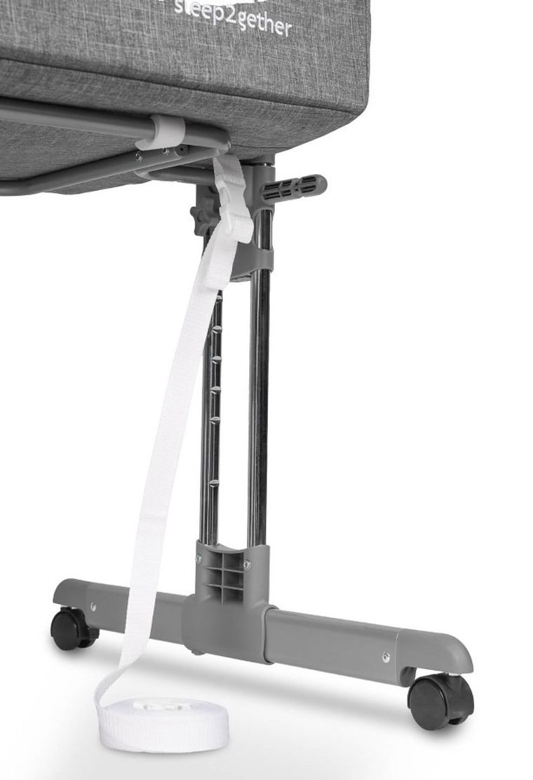 Caretero, Sleep2gether, łóżeczko dostawne, graphite