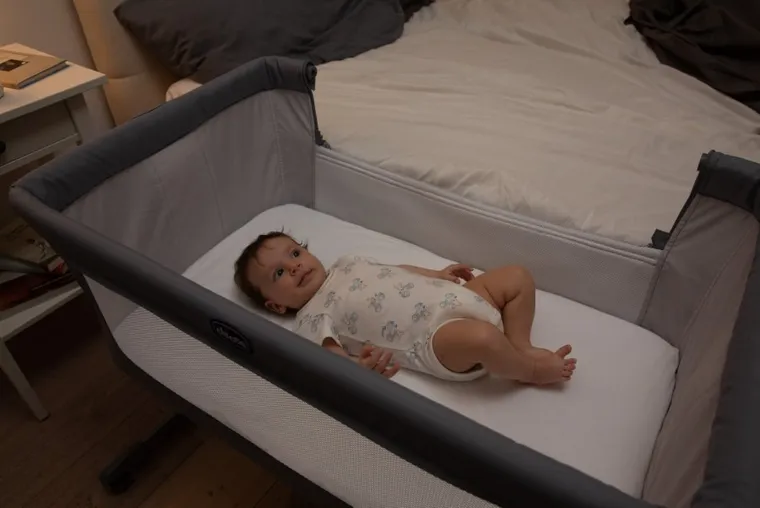 Chicco, Co-Sleeping, Next2me Essential, łóżeczko dostawne, stone