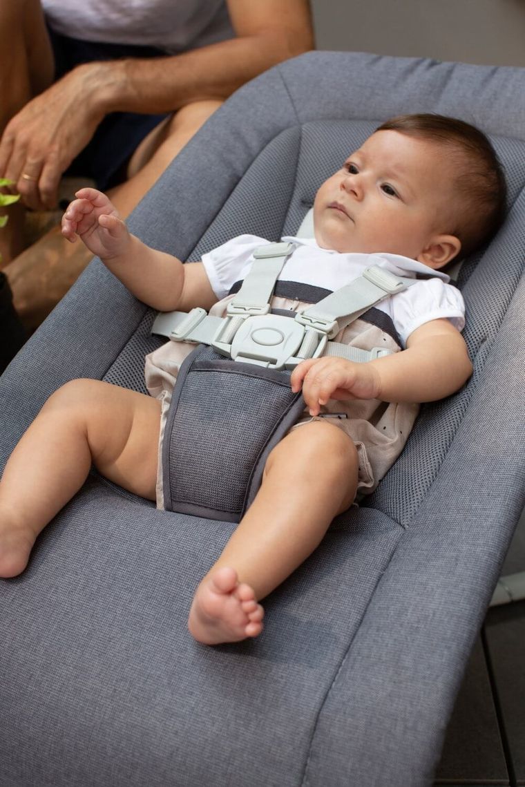 Chicco, Rhythm'n'Sound, leżaczek, Slate Grey