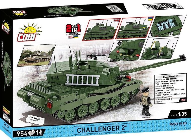 Cobi, Armed Forces, Challenger 2, klocki, 954 elementy