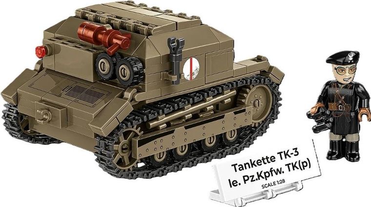 Cobi, Historical Collection WWII, Tankietka TK-3, klocki, 323 elementy