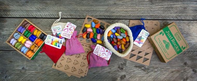 Crayon Rocks, kredki woskowe w pudełku, 16 kolorów, 64 szt.