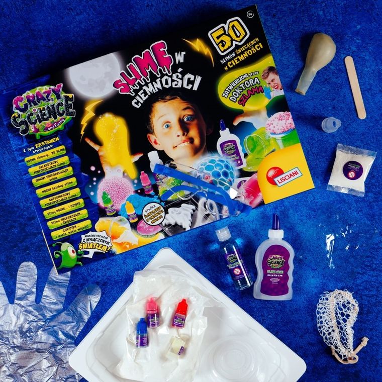 Crazy Science, Slime w ciemności, zestaw kreatywny