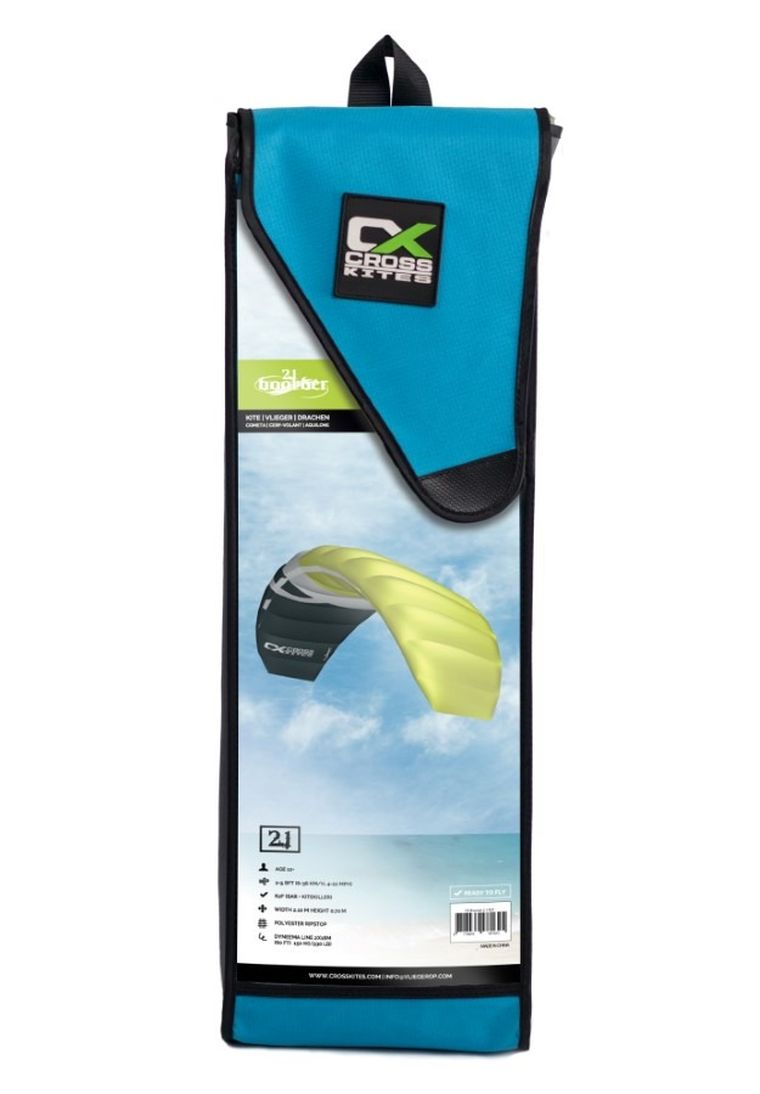 Cross Kites, Boarder 1.8 Fluor Green, latawiec treningowy