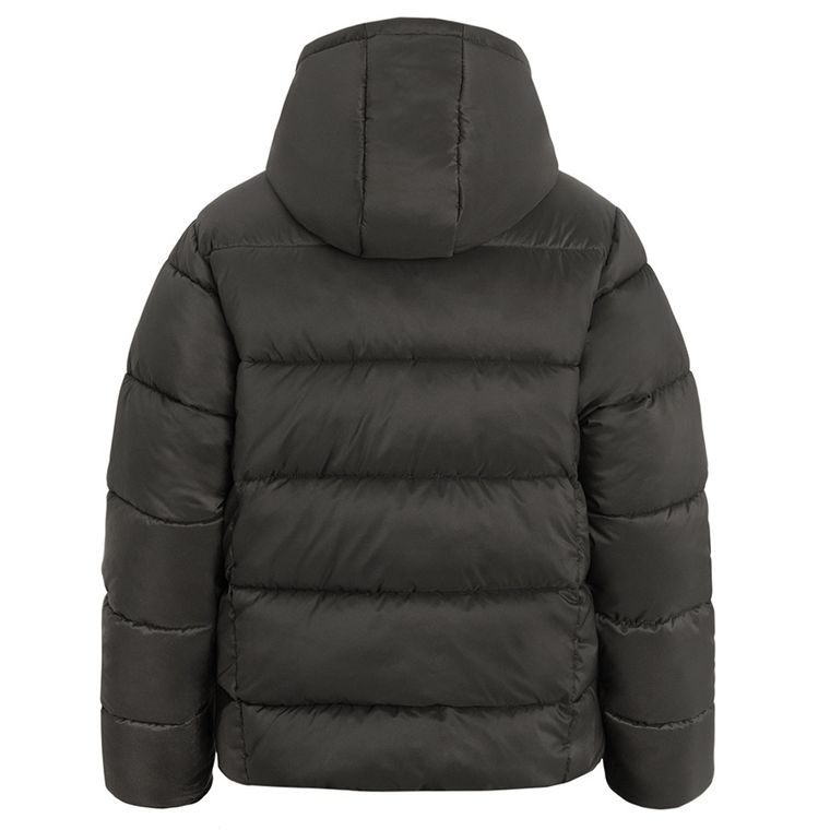 Czarna ocieplana kurtka z kapturem NOWEAR