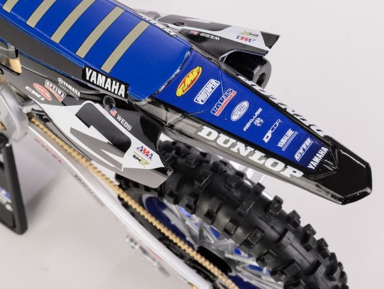 Daffi, Yamaha YZ450F Star Racing Team Bike 2022 Rider: Cooper Webb No.2, motocykl, model metalowy, 1:6