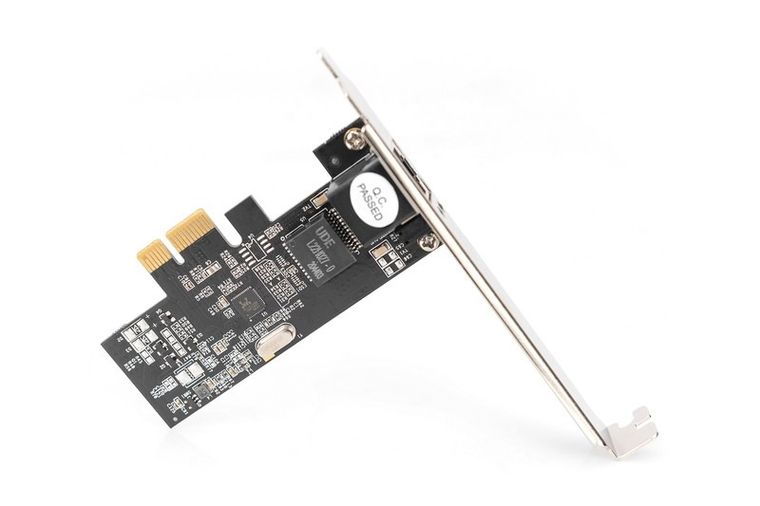 Digitus, karta sieciowa, przewodowa, PCI express, 1xRJ45 2.5 gb, ethernet, 2500mbps, DN-10135