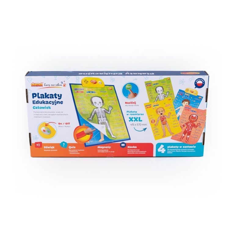Dumel Discovery, Człowiek, edukacyjne plakaty interaktywne