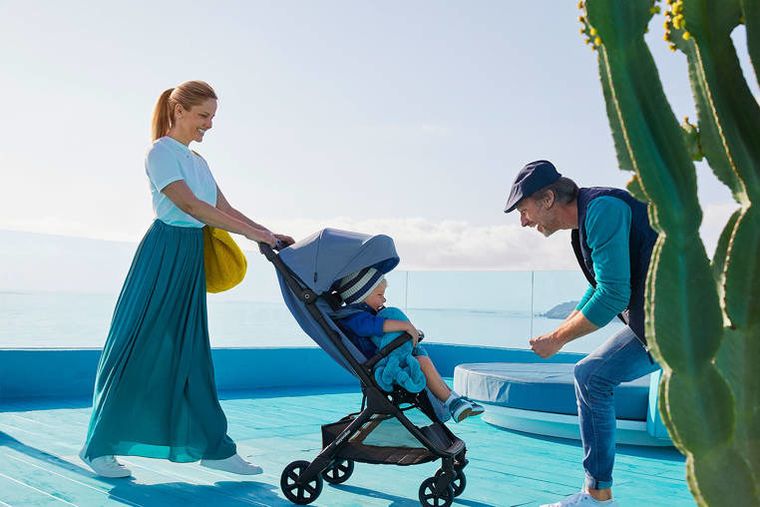 Easywalker, Jackey, kompaktowy, samoskładający się wózek spacerowy, z torbą transportową, Platinum Edition