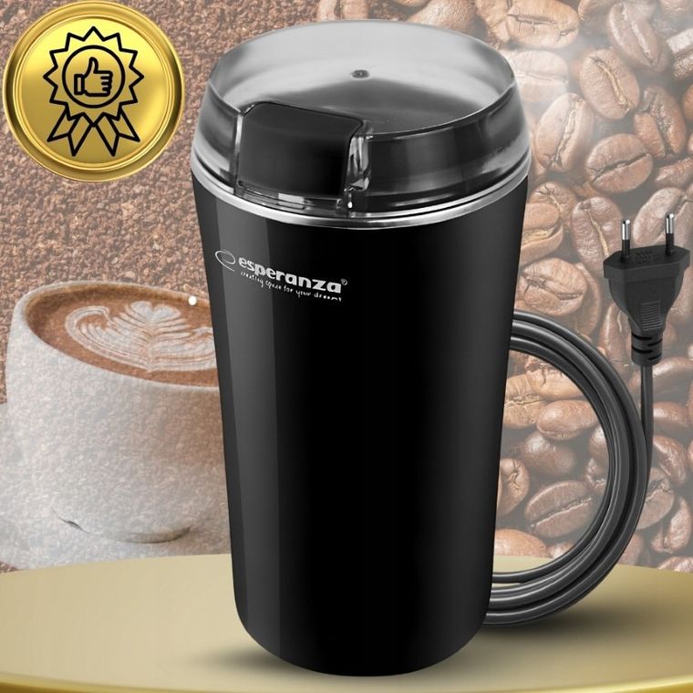 Esperanza, młynek do kawy ristretto, czarny, ekc008k