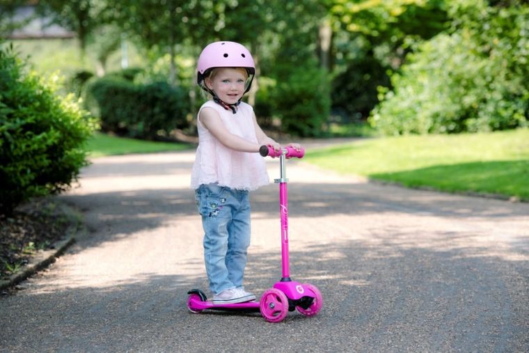 EVO, jeździk i hulajnoga 2w1, różowa