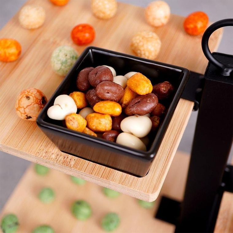 Excellent Housware, patera 3-poziomowa do przekąsek, loft