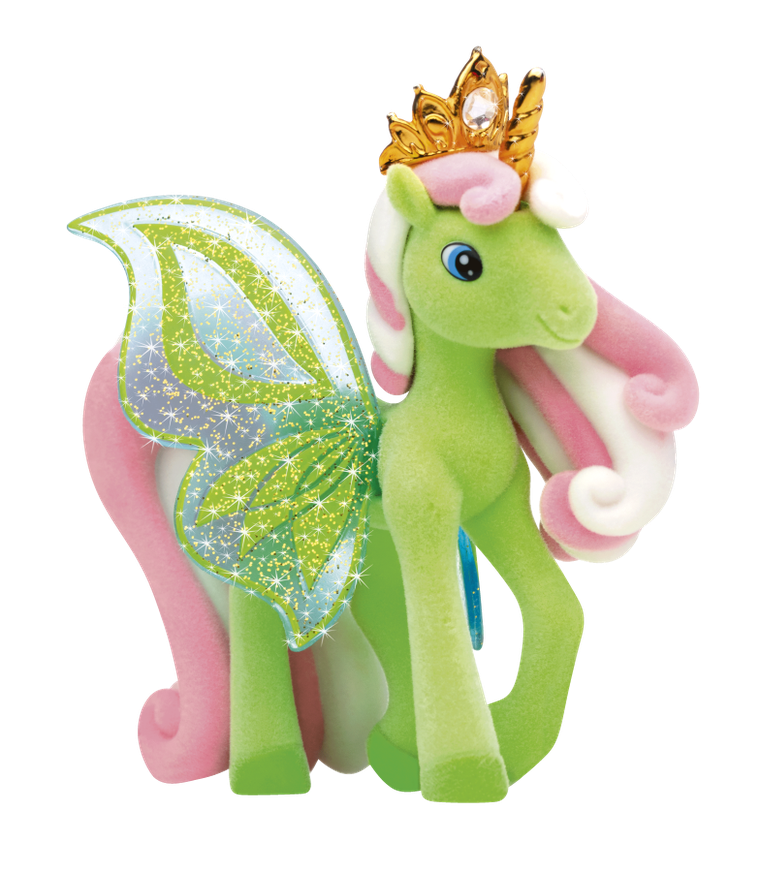 Galupy, Skrzydlate Jednorożce, brokatowa figurka z kryształkiem Swarovskiego, 1 szt.