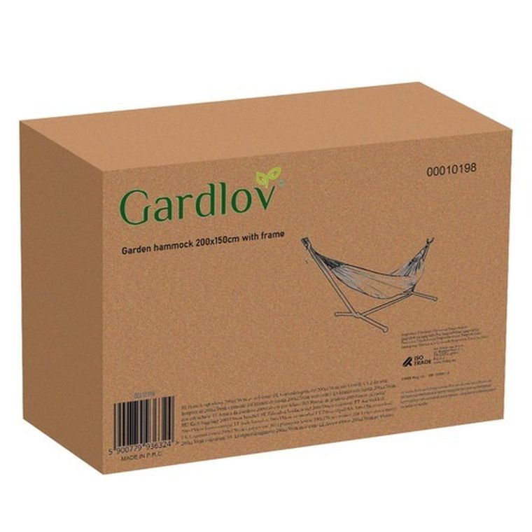 Gardlov, hamak ogrodowy ze stelażem, 200-150 cm