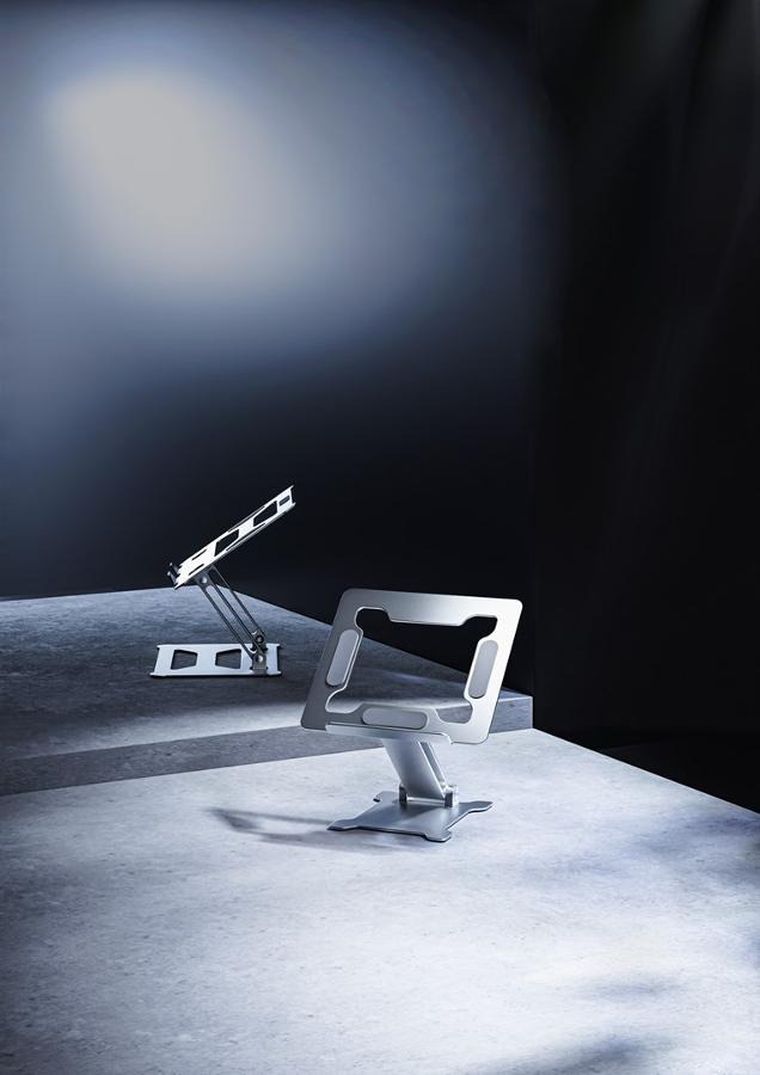 Gembird, składana podstawka pod notebooka, 15,6", srebrna