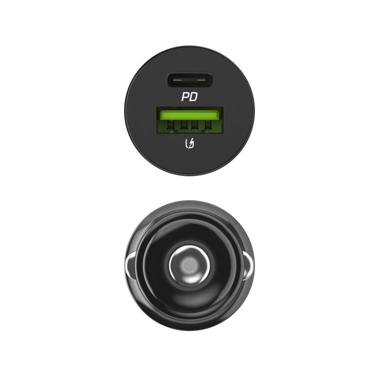 Green Cell, ładowarka samochodowa, PowerRide Nano38, 38W, 6A, 1xUSB-C, 1xUSB-A