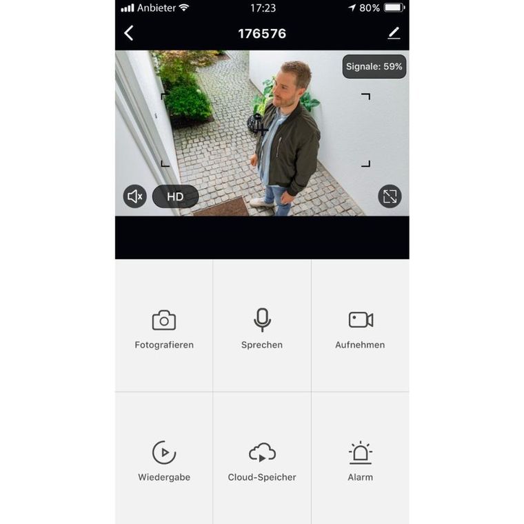 Hama, kamera zewnętrzna wifi z czujnikiem ruchu i noktowizorem, 1080p biała