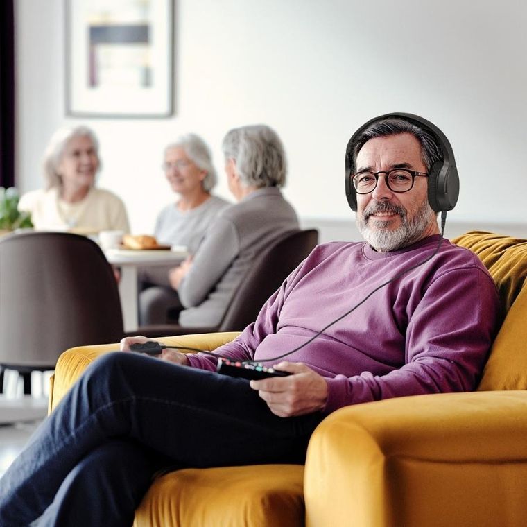 Hama, słuchawki telewizyjne, nauszne, kabel 6 m