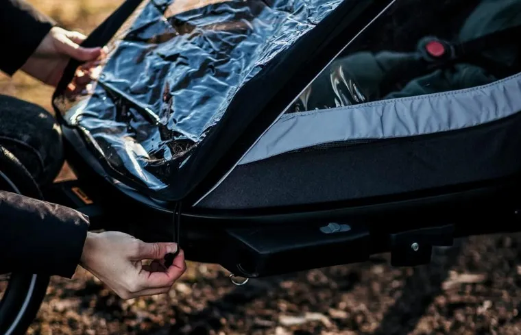 Hamax, Cocoon One, przyczepka rowerowa, grey/black