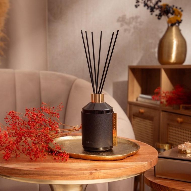 Homla, Sleek Leather, dyfuzor zapachowy, amber musk, 200 ml