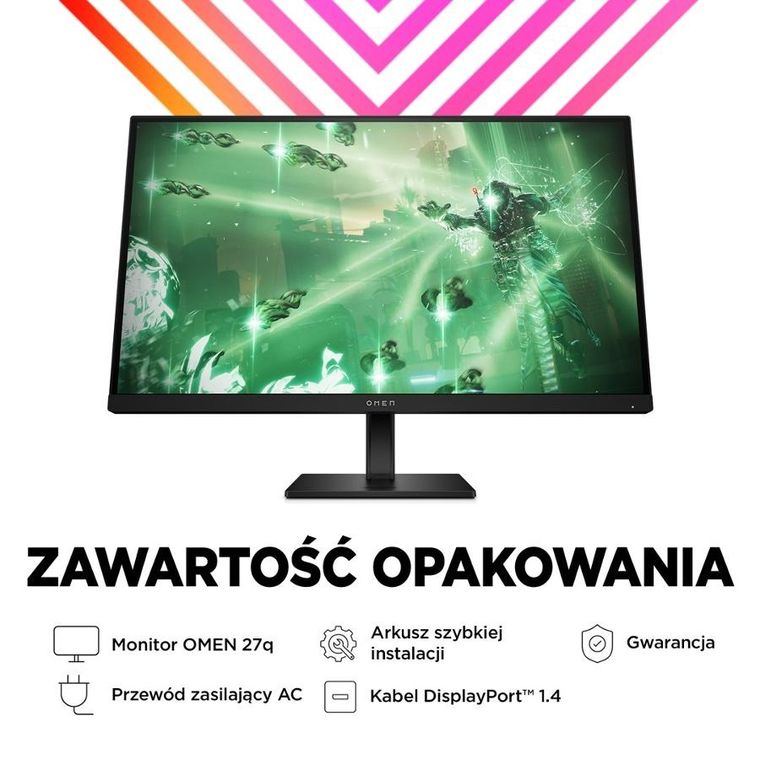 HP, monitor LED, QHD 27", OMEN 27q, 780H4E9, 165Hz
