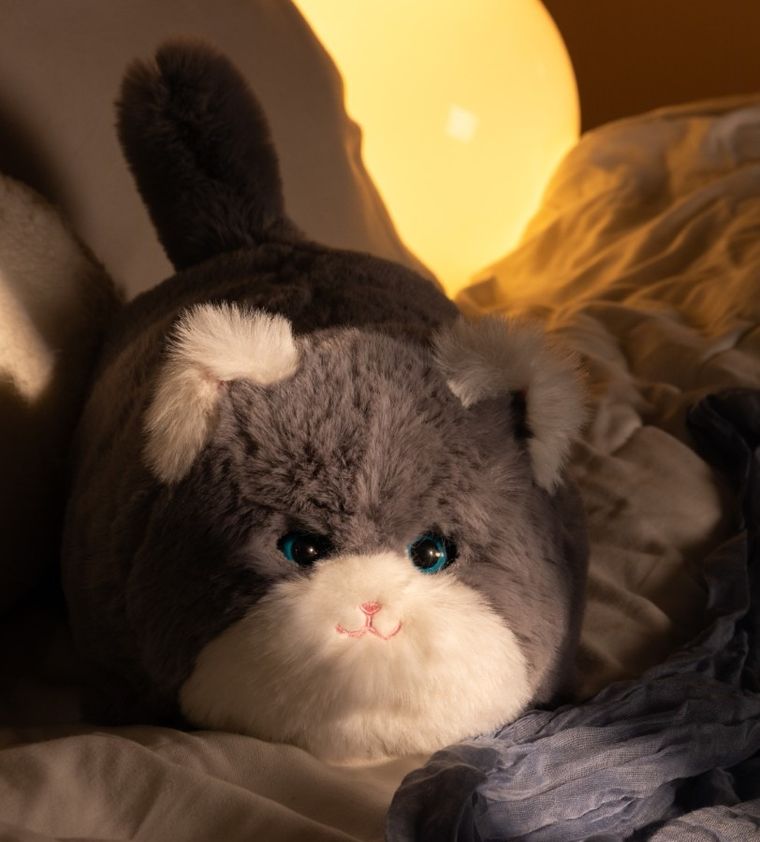 Huggy Luv, maskotka interaktywna, kot, szary