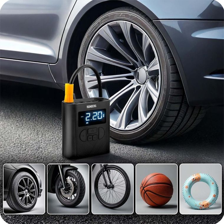 Humberg, kompresor elektryczny, bezprzewodowy