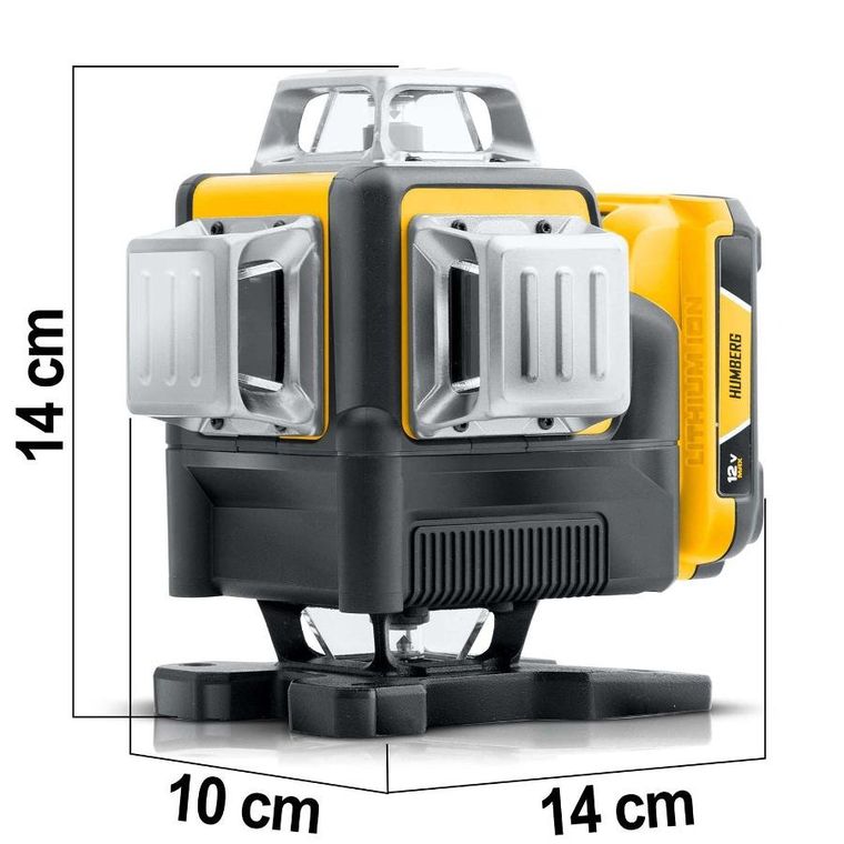 Humberg, laser krzyżowy w walizce, ze statywem, HM-171