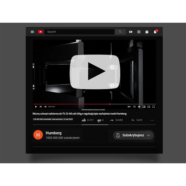 Humberg, uchwyt do telewizora, 23-60 cali, 45 kg