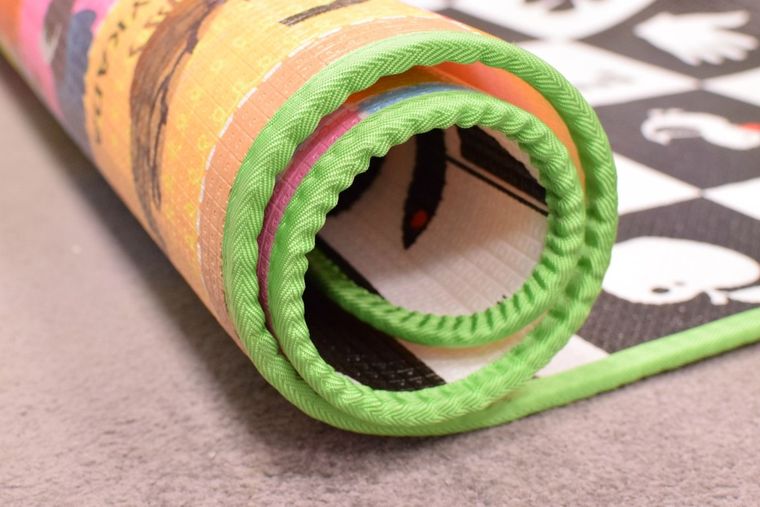 Humbi, Szachownica i Polski Alfabet, piankowa mata edukacyjna, dwustronna, 180-200-1 cm