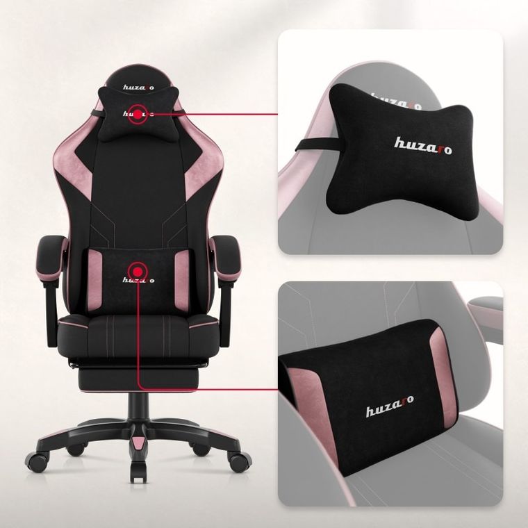 Huzaro, Force 3.7 Pink, fotel gamingowy
