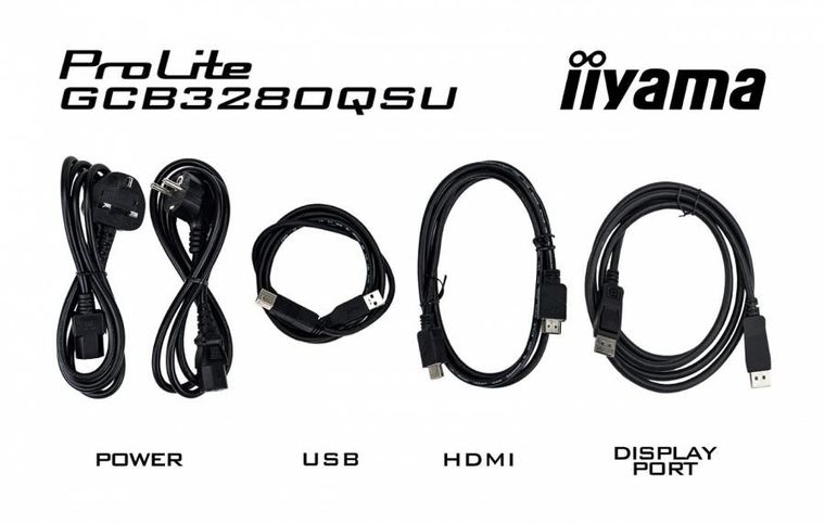 Iiyama, monitor, 32", GCB3280QSU-B2, VA, QHD, 180Hz, 1500R, 0,2ms, 4xUSB, 350cd