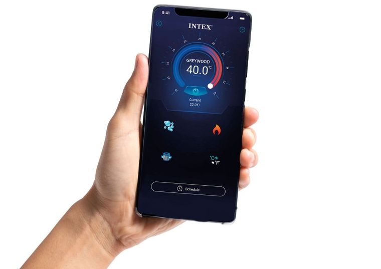 Intex, dmuchane SPA z hydromasażem z akcesoriami, 4 osobowe, 196-71 cm