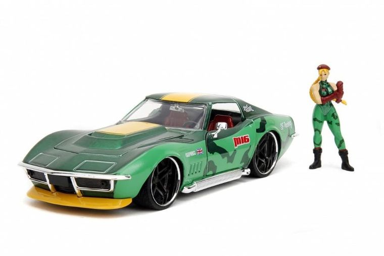 Jada Toys, Street Fighter, 1969 Chevrolet, model pojazdu z figurką, 1:24