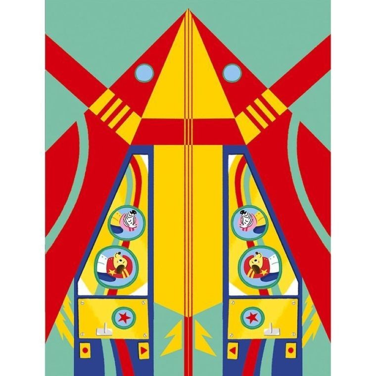 Janod, Papierowe samoloty z wyrzutnią, zestaw kreatywny