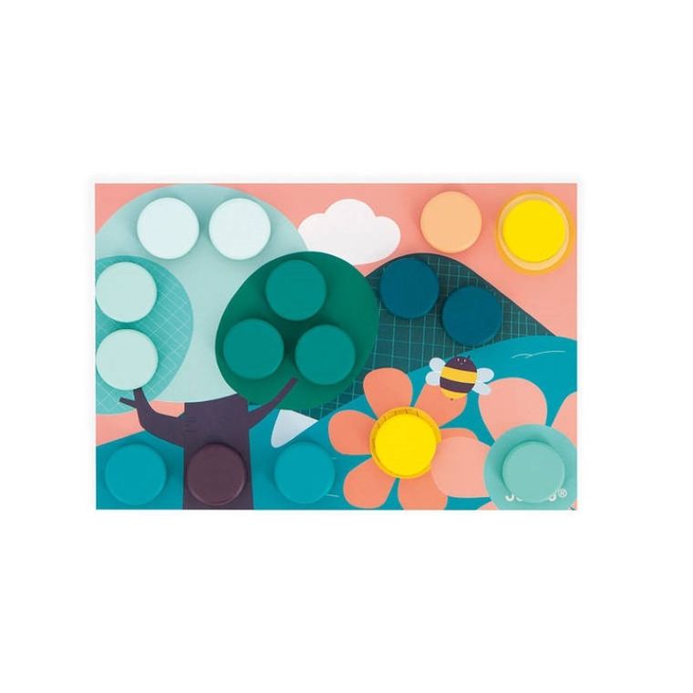 Janod, układanka, pierwsza drewniana mozaika