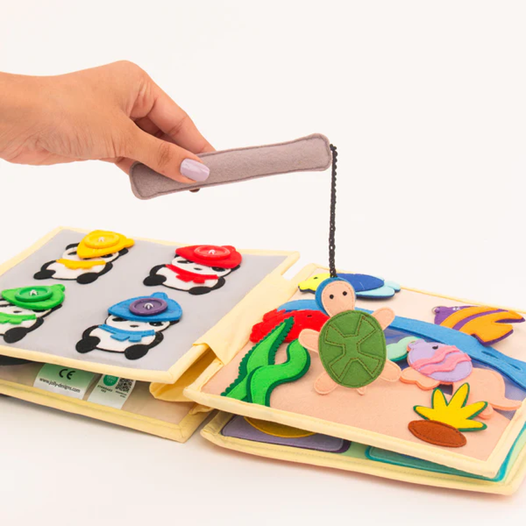 Jolly Designs. Mój rower. Książeczka sensoryczno-maniuplacyjna