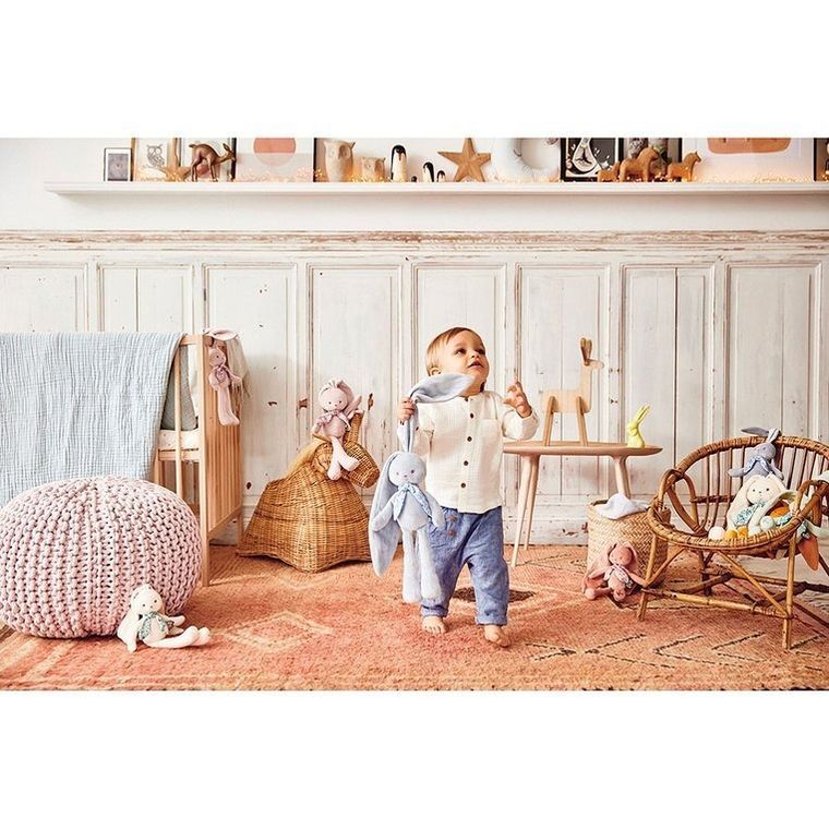 Kaloo, Lapinoo, Królik, przytulanka w pudełku, niebieski, 25 cm