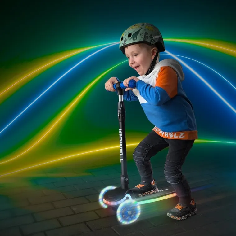 Kidwell, Lumo, hulajnoga 3-kołowa LED, balansowa, blue