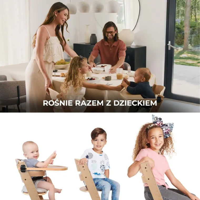 Kinderkraft, Enock, krzesełko do karmienia, beige