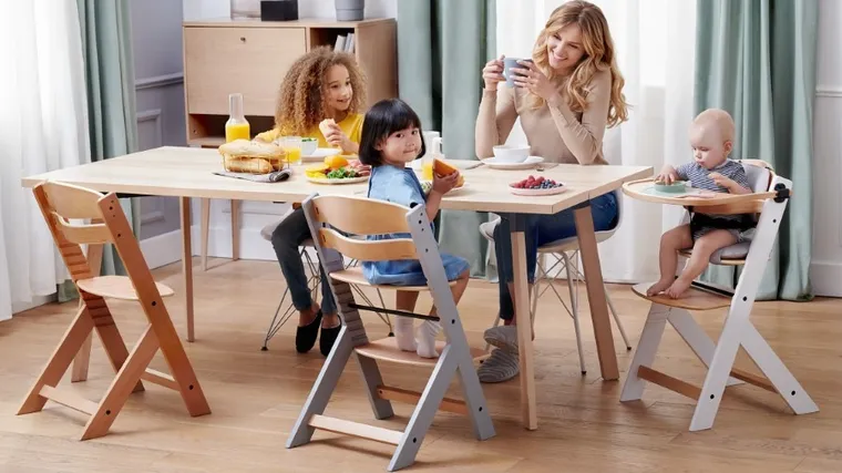 Kinderkraft, Enock, krzesełko do karmienia, Black